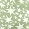 Sage Green-White Shooting Star Printed Rayon Georgette Woven Fabric By the Yard